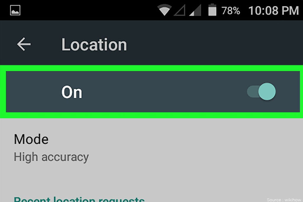 Turn off gps location