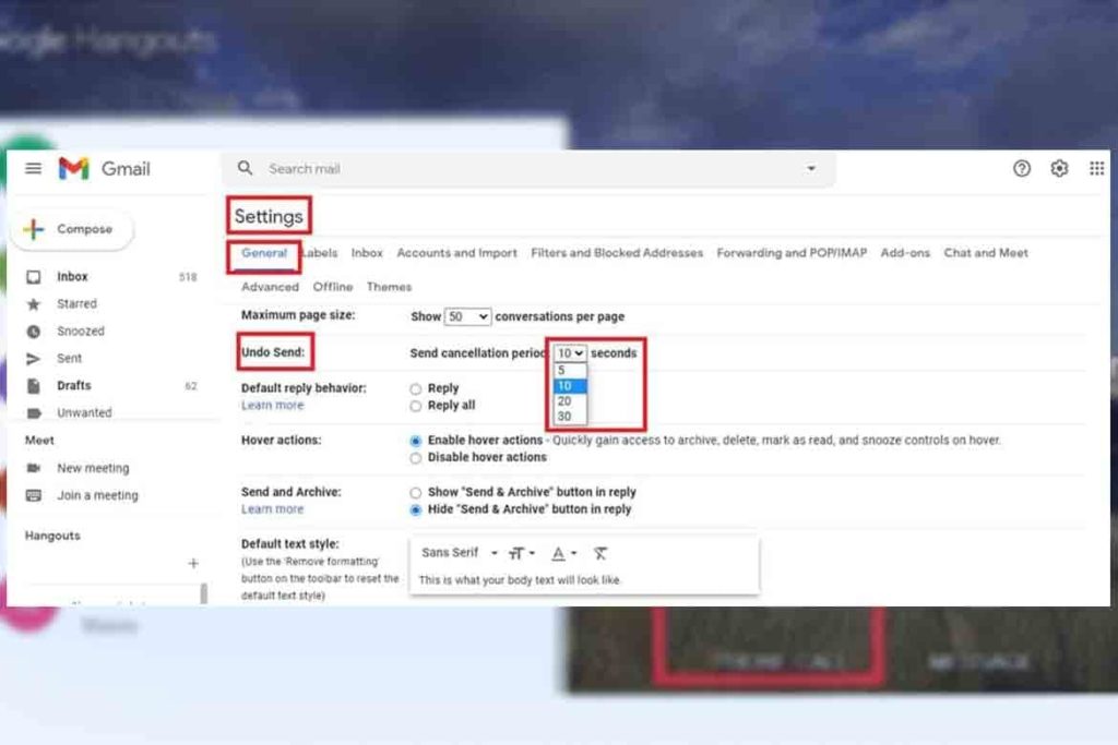 mail unsend
