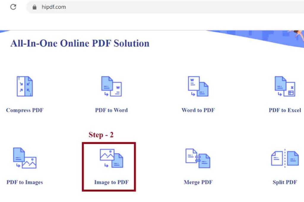 JPG फाइल को PDF फ़ाइल में बदलना